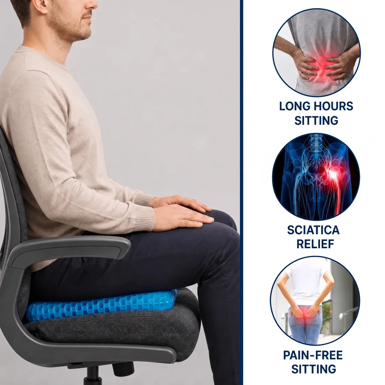 Gel Seat Cushion – Pillowa